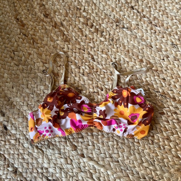 Bimby + Roy Drodrolage Floral 70s Bralette - Size S - Picture 2 of 5